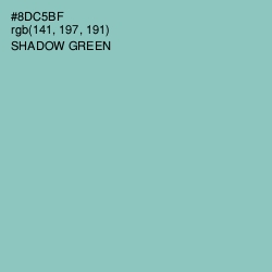 #8DC5BF - Shadow Green Color Image